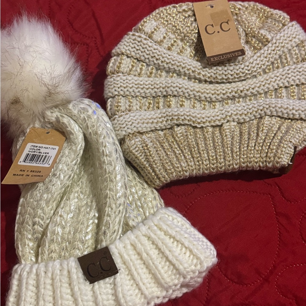 CC Knit Beanie Duo